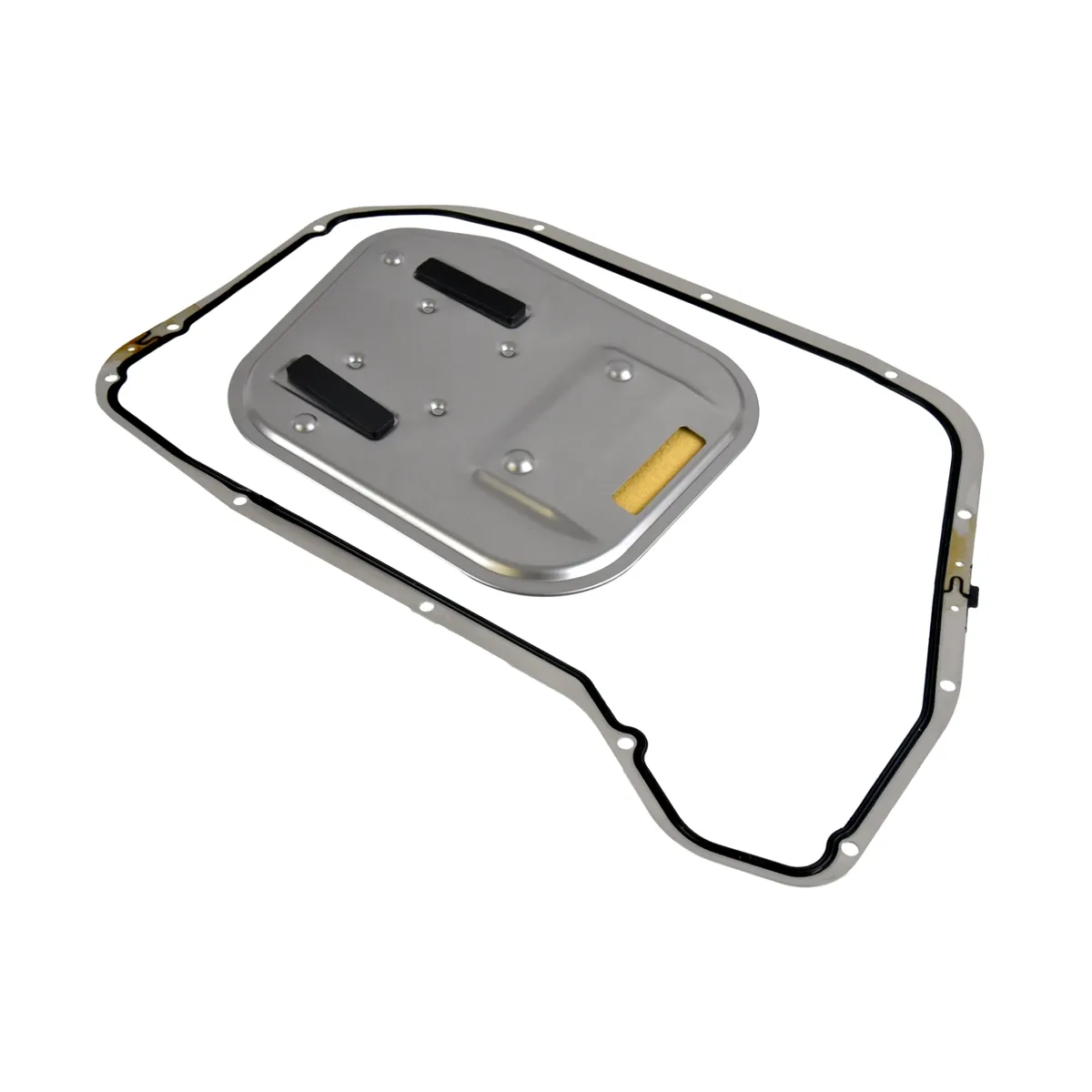 Filtro para caja automática con junta para cárter de goma y metal